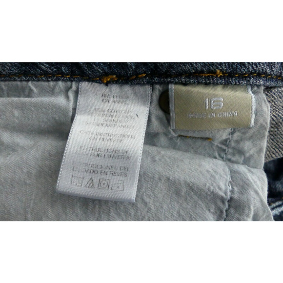 Michael Kors Women's Bootcut Jeans Size 16 Rivet Trim Fold Pocket Denim - Picture 5 of 9